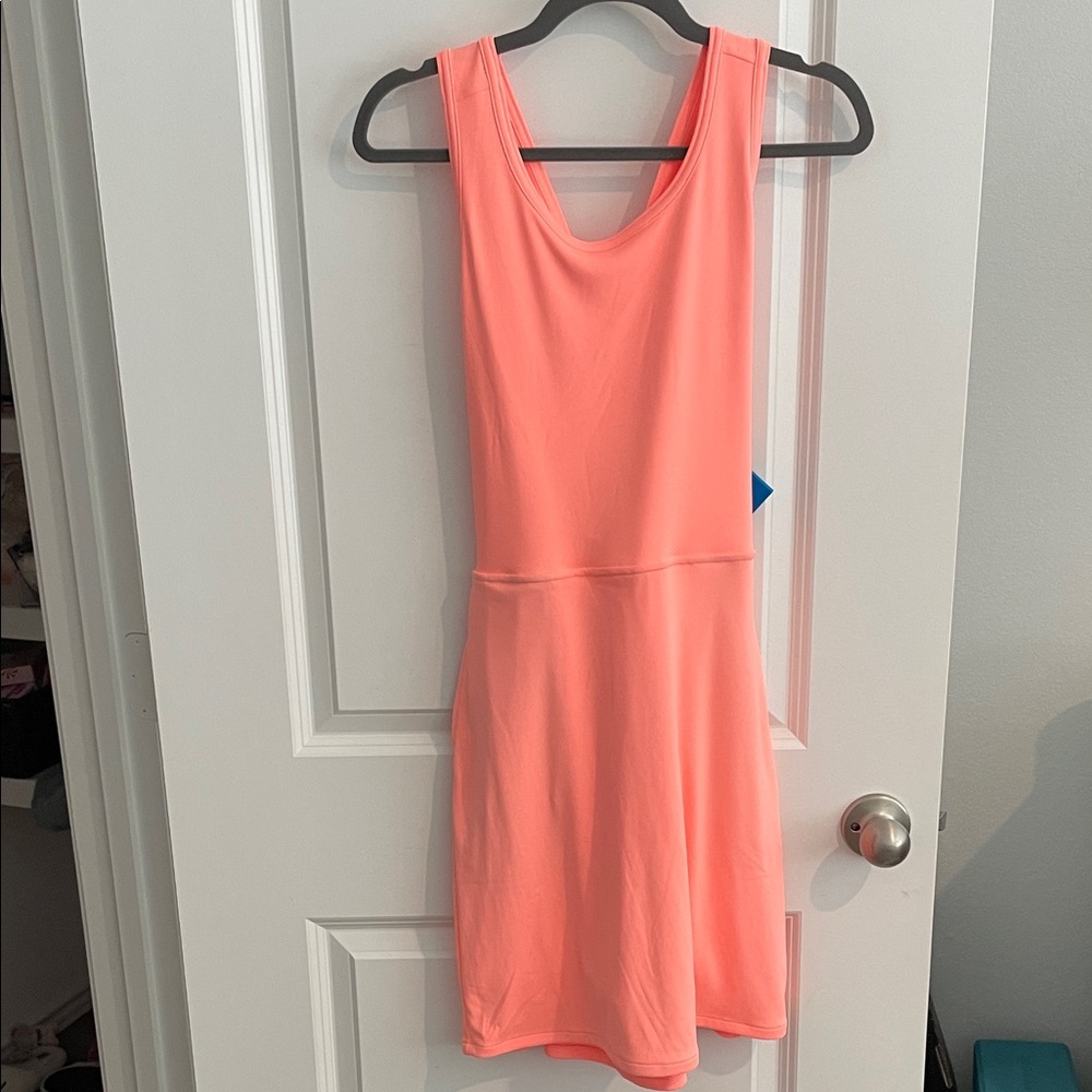 Columbia Tidal dress in bright orange